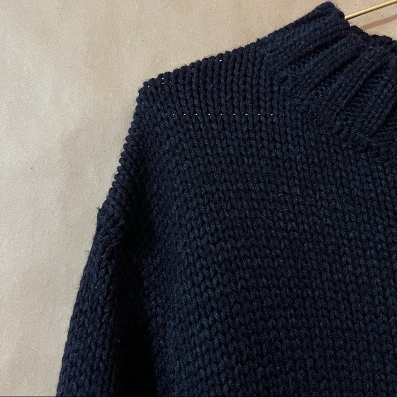 Alexia Ulibarri | NWT Oversized Chunky Knit Sweater Dress Black Zendaya Size XS - Picture 6 of 14